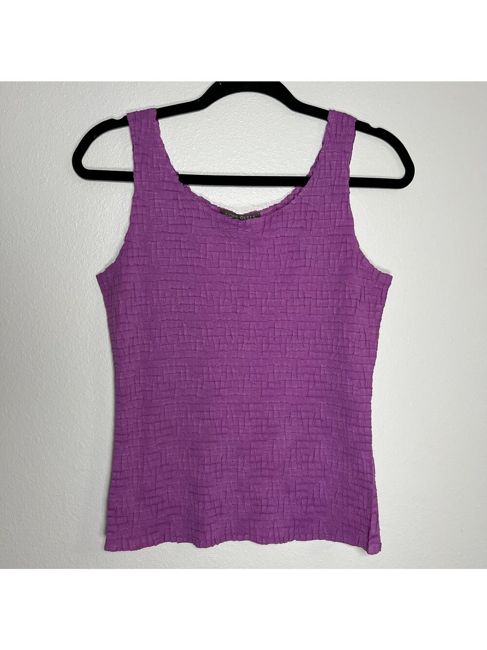 Sigrid Olsen Collection Women's whimsical garden crinkled tank top